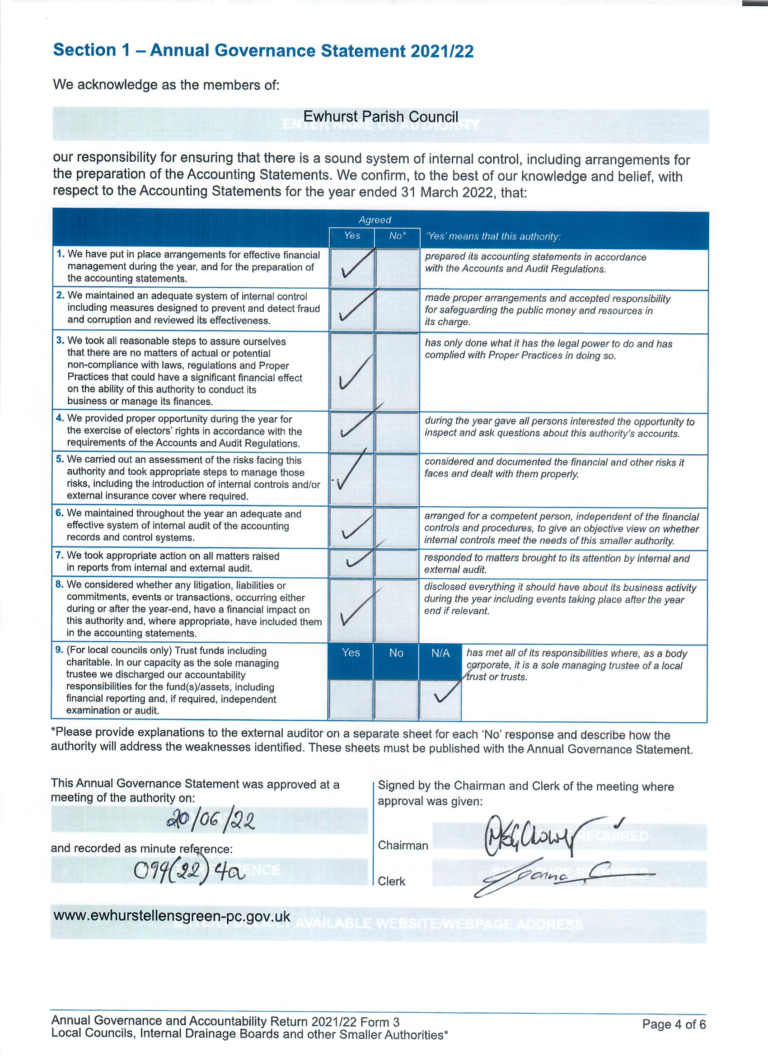 202122 Annual Governance Statement